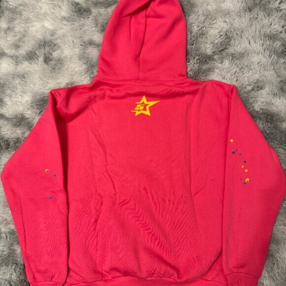 Sp5der P*NK Hoodie Pink Young Thug Size Medium or Large - Picture 3 of 3